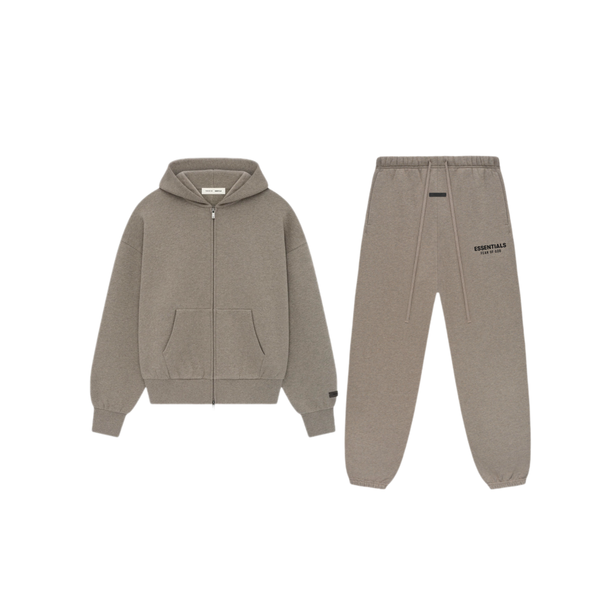 SET - Essentials Zip-Up Hoodie and Sweatpants (Homestead Heather)