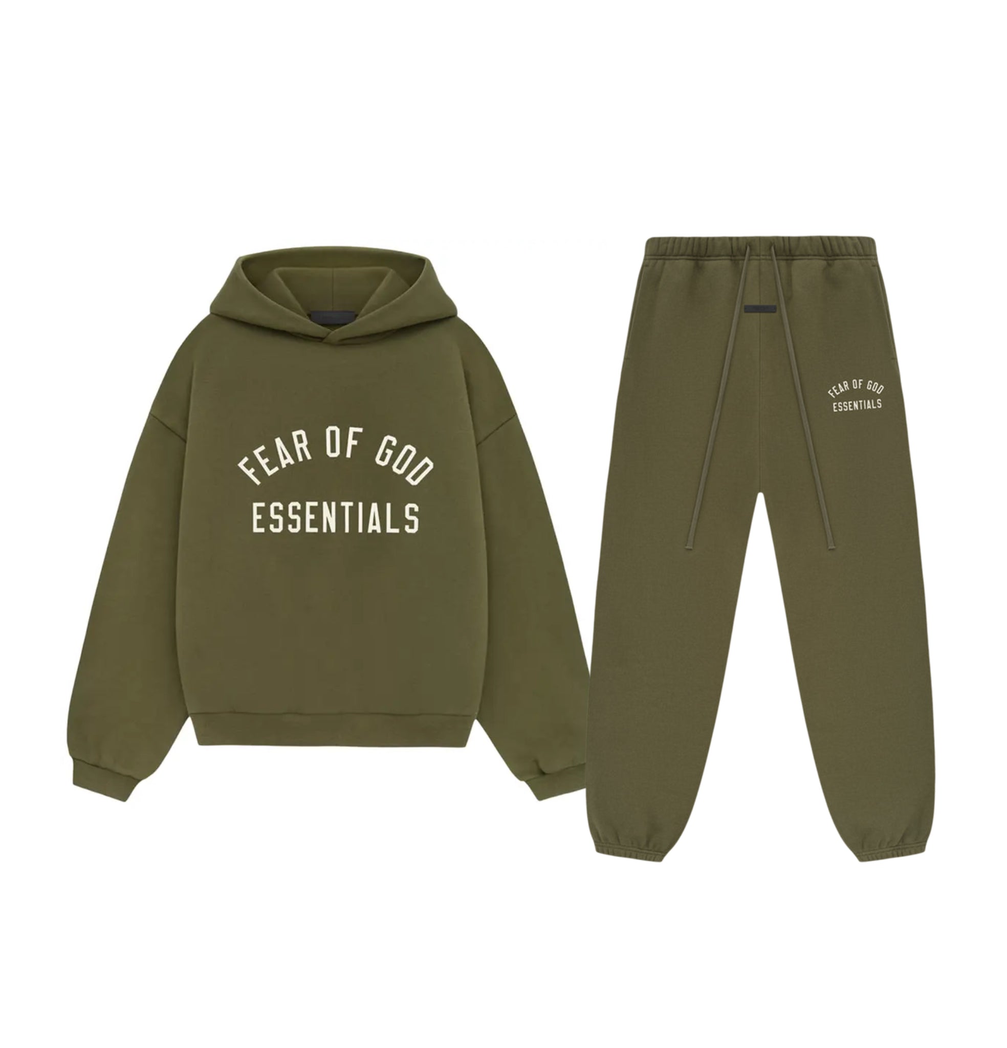 SET - Essentials Hoodie and Sweatpants (Olive)