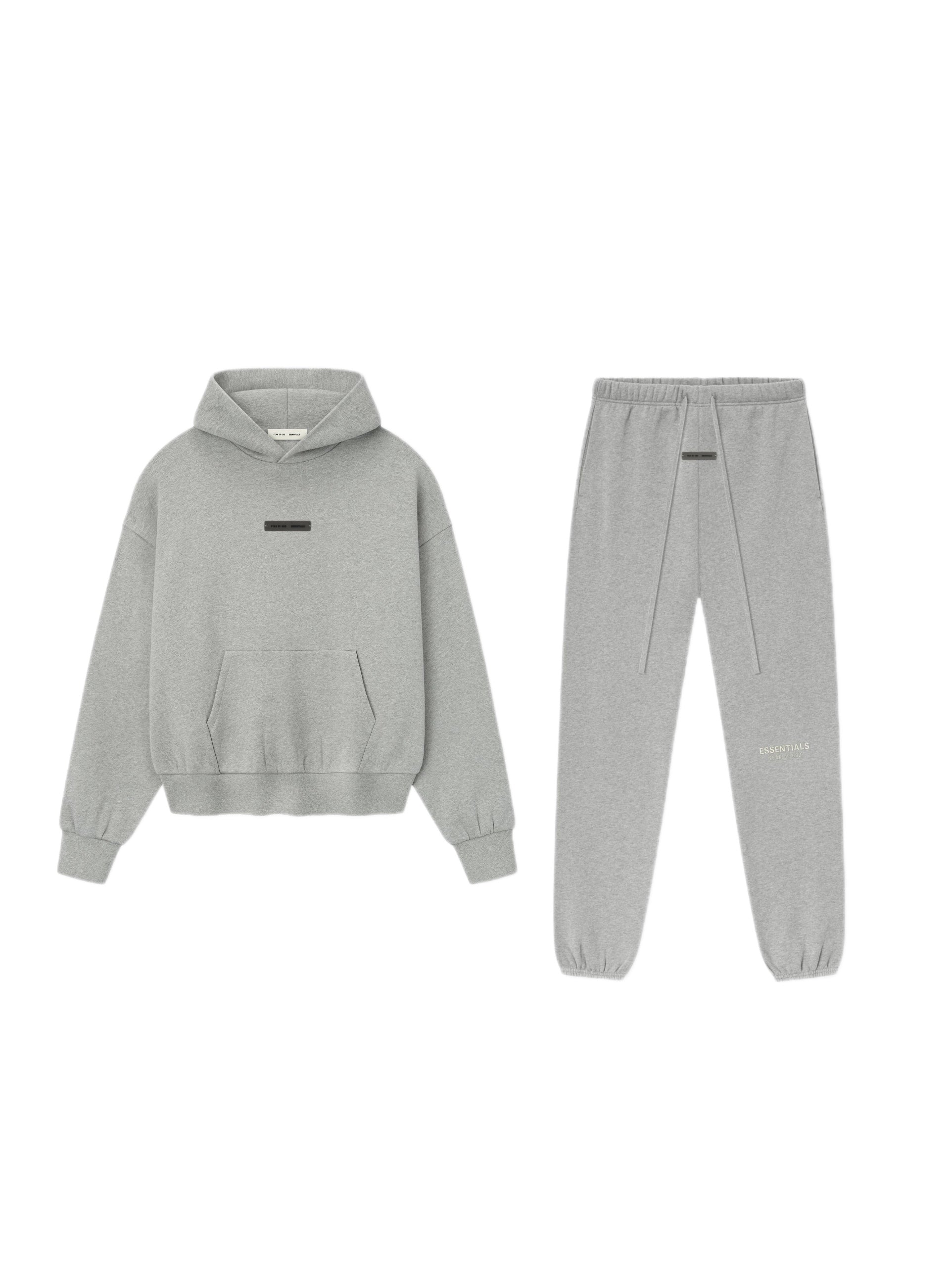 SET - Essentials Hoodie and Sweatpants (Concrete Grey)