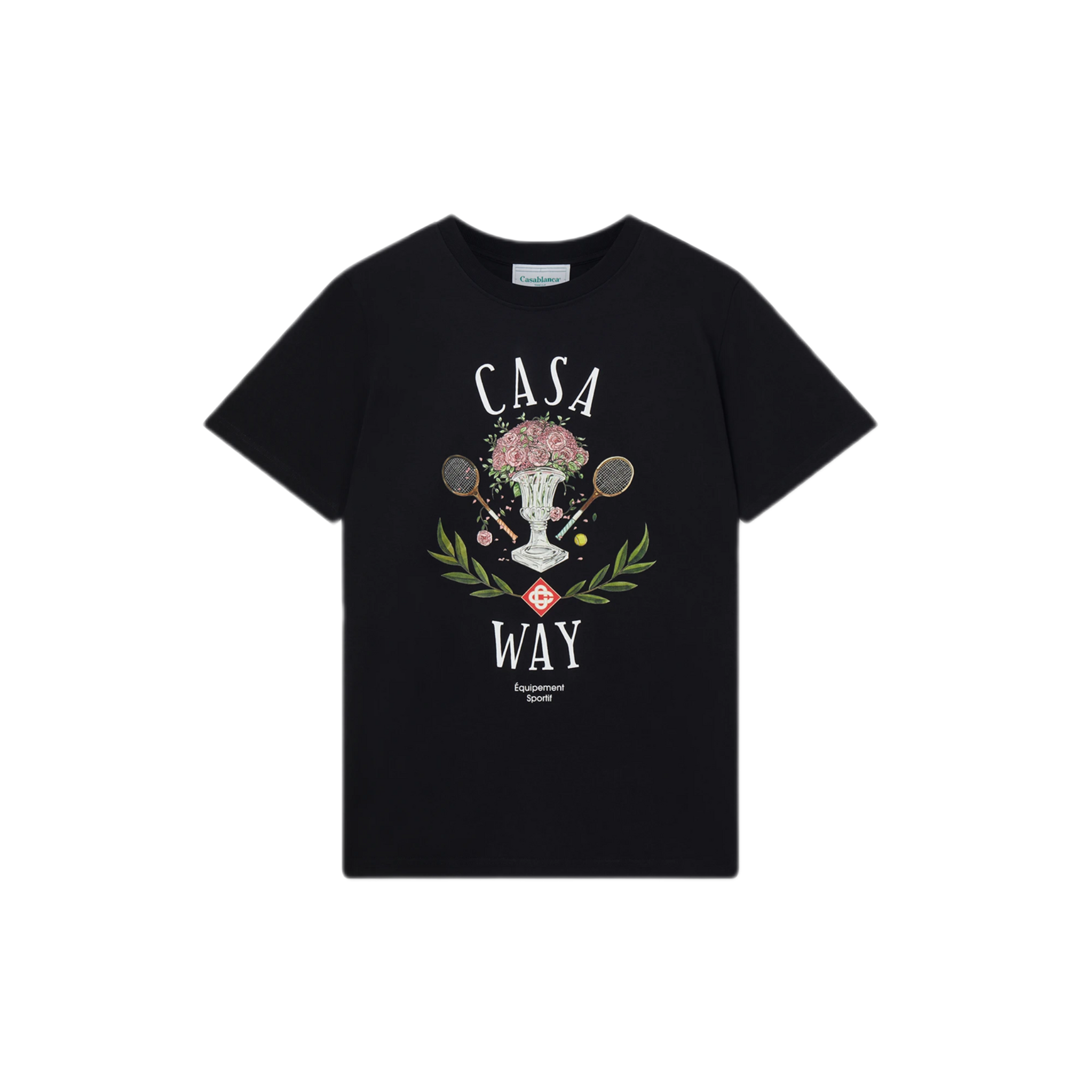 Casablanca Casa Way Flower Trophy T-Shirt (Black)