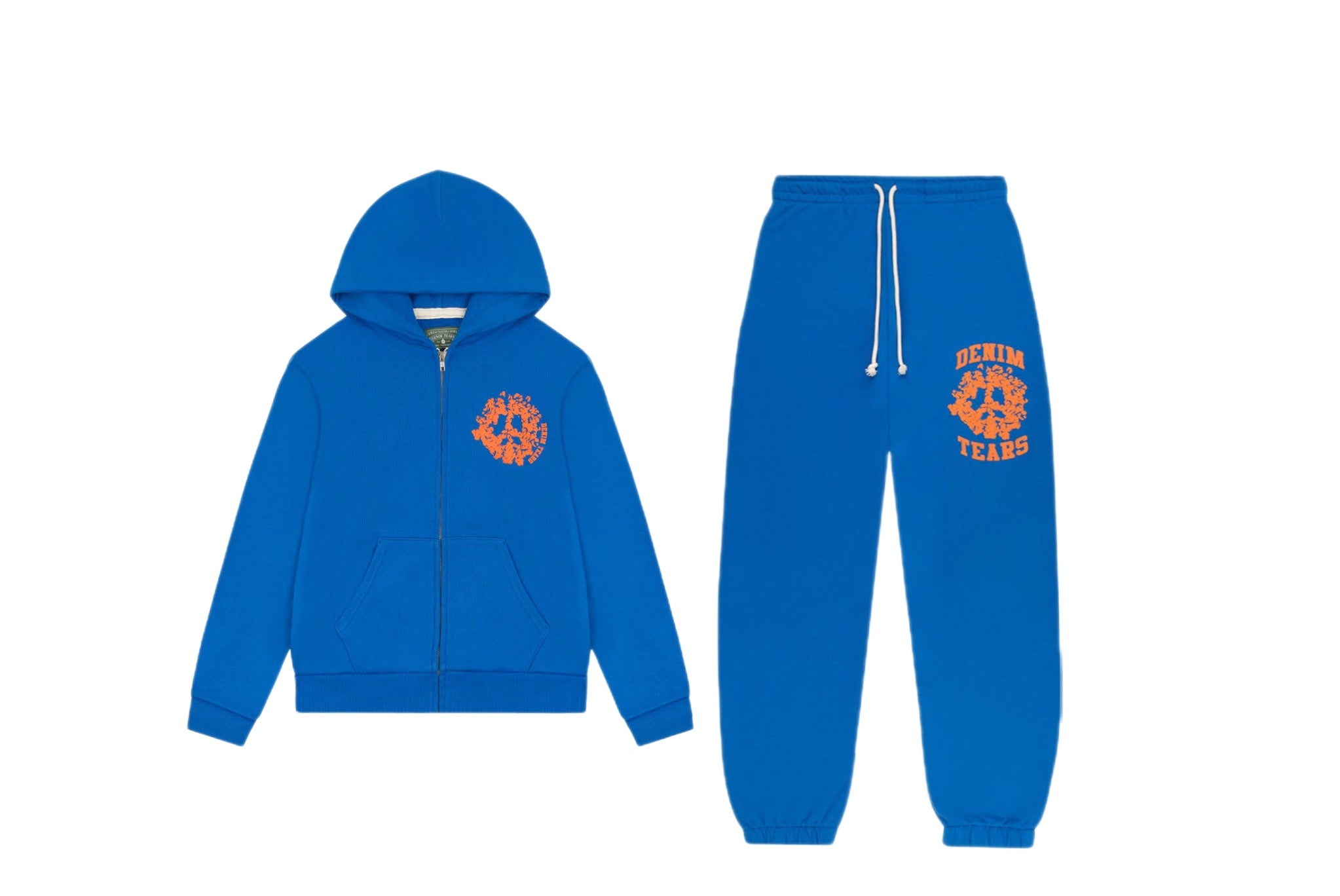 SET - Denim Tears University Hoodie and Sweatpants (Blue)