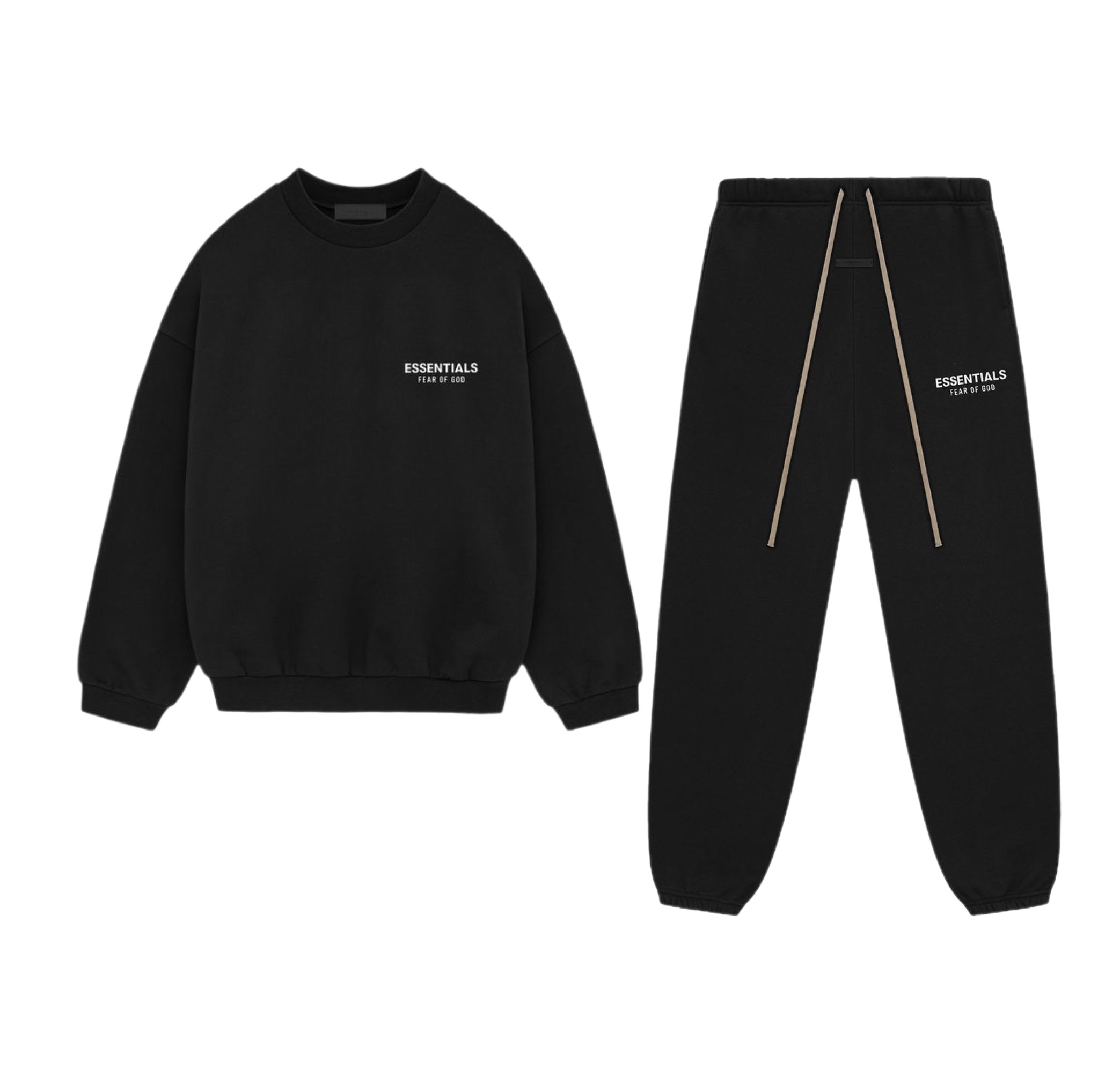 SET - Essentials Crewneck and Sweatpants (Black)
