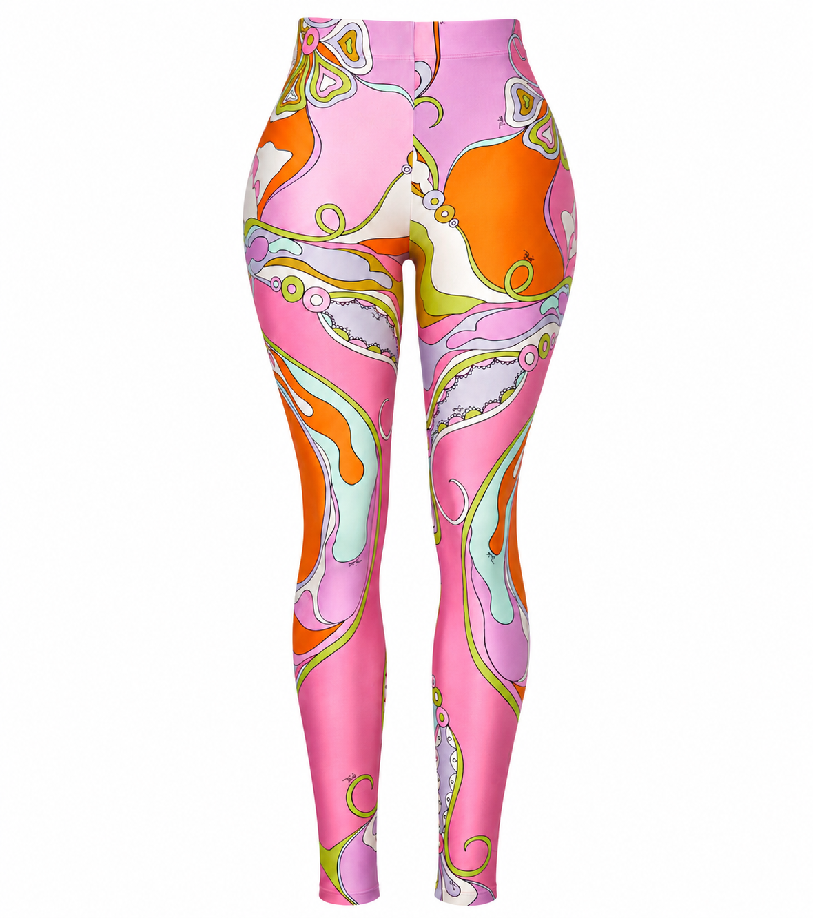 PUCCI LEGGINGS (PINK/ORANGE)