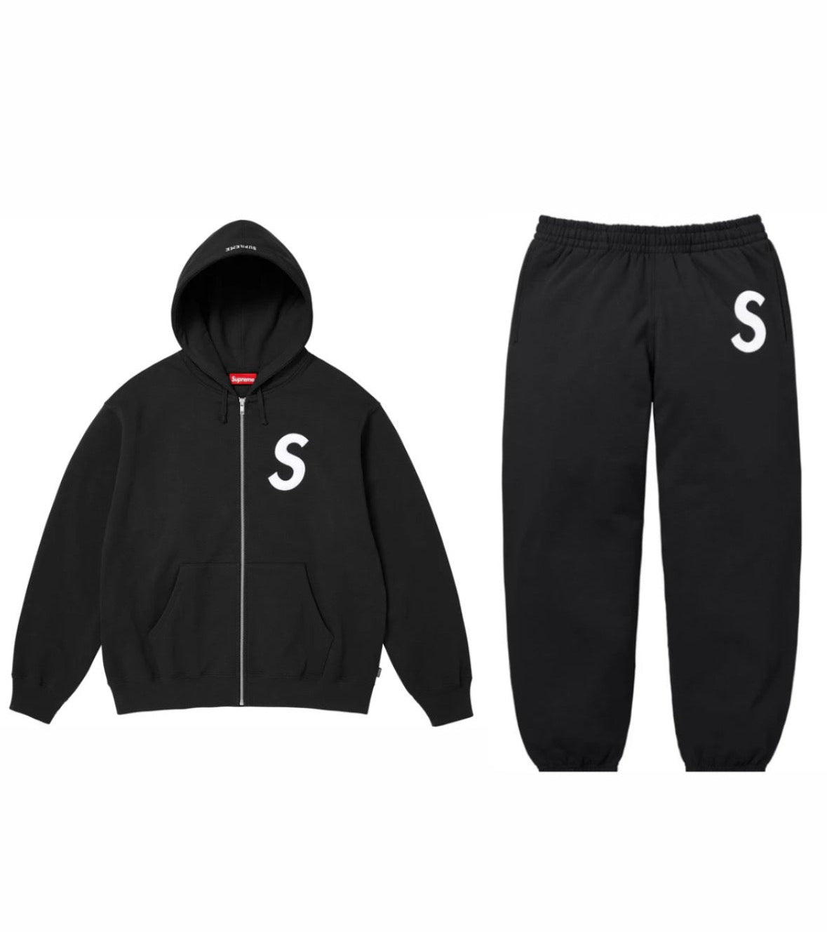SET - SUPREME HOODIE & PANTS (BLACK)