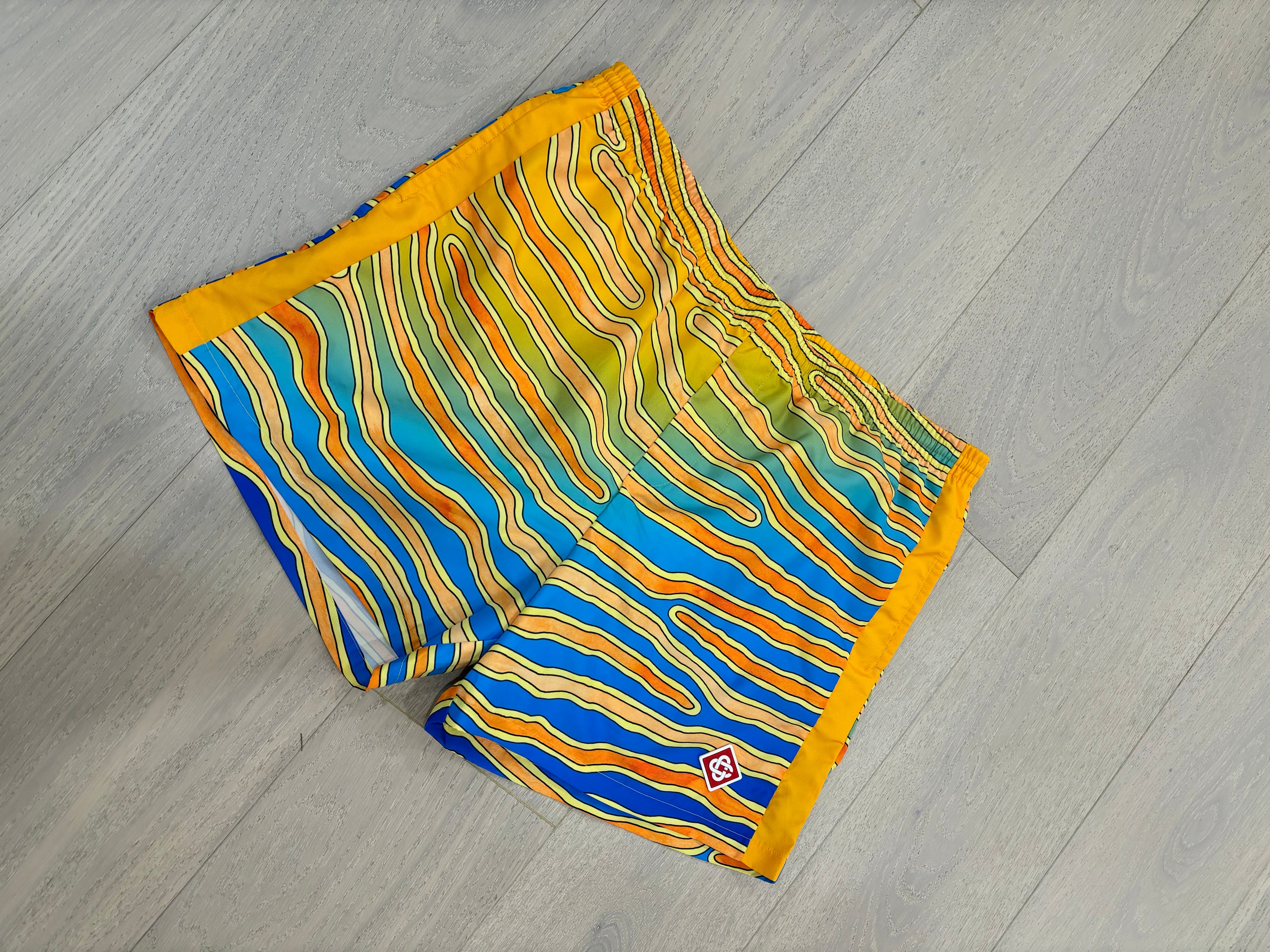 Casablanca Swim Shorts (Yellow/Blue)