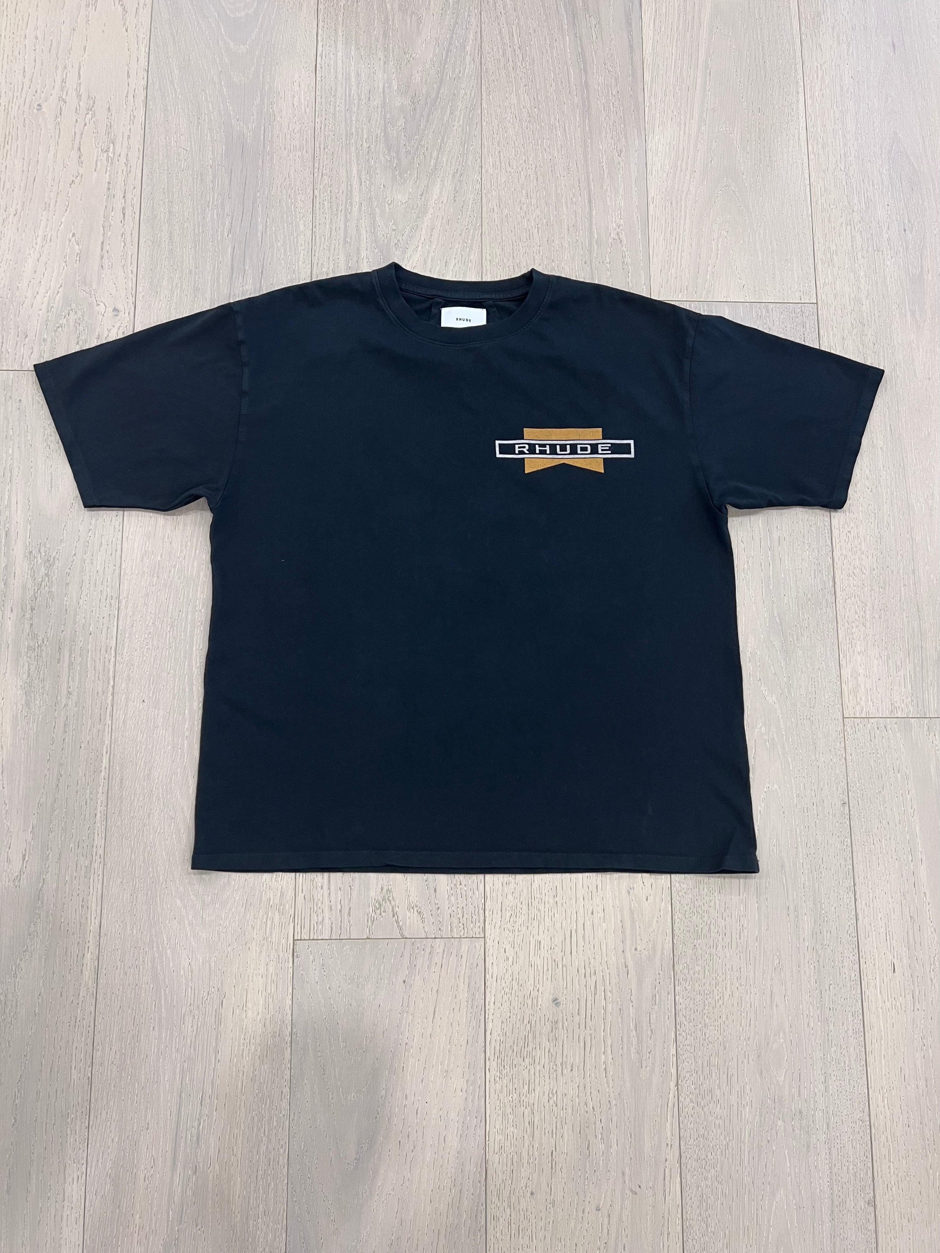 Rhude Tshirt (Black/Tan)