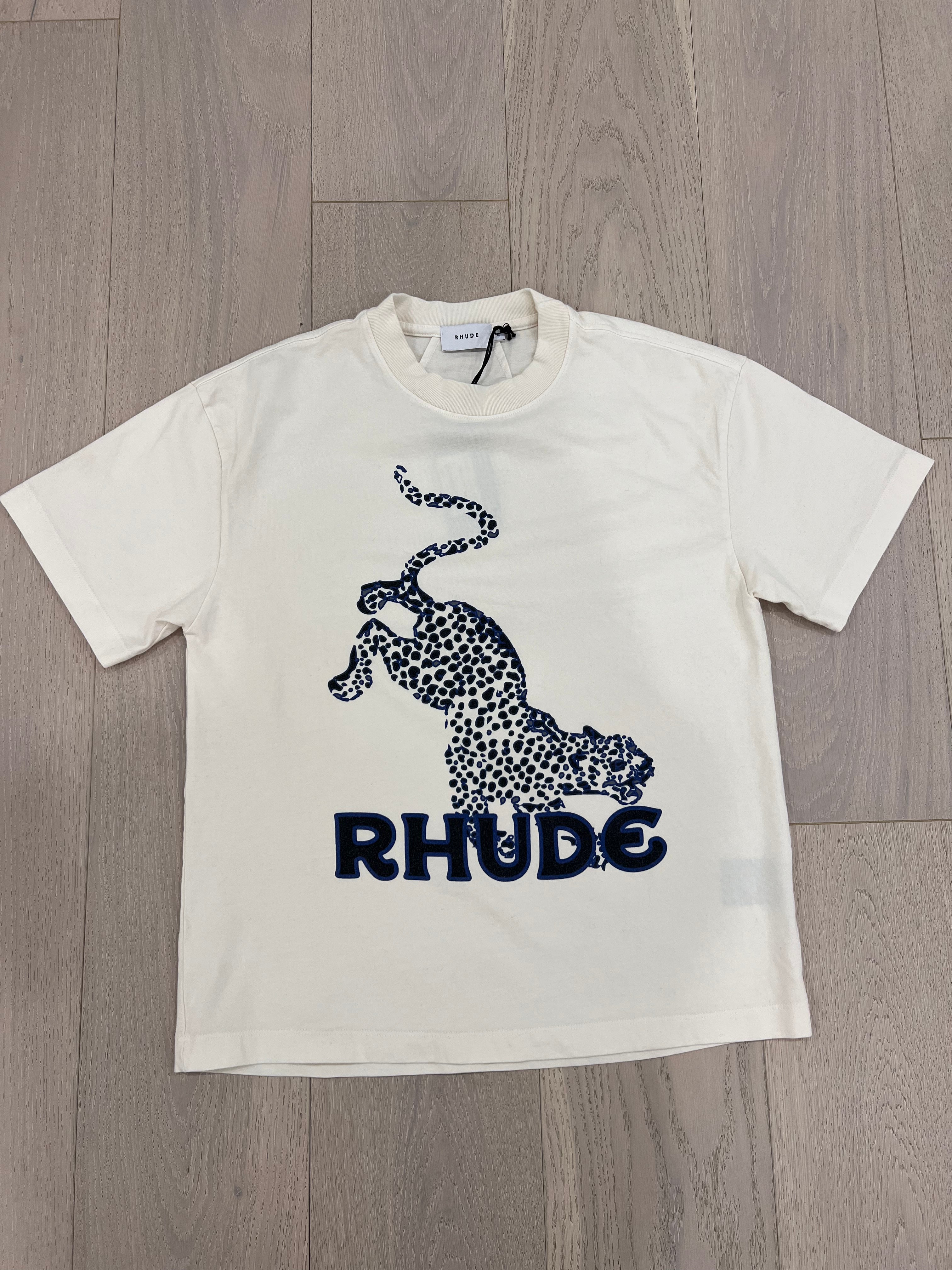 Rhude Cheetah Tshirt (White)
