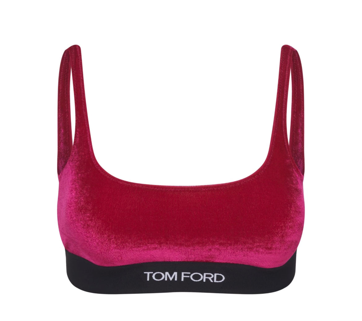 Tom Ford Velour Bra (Magenta)