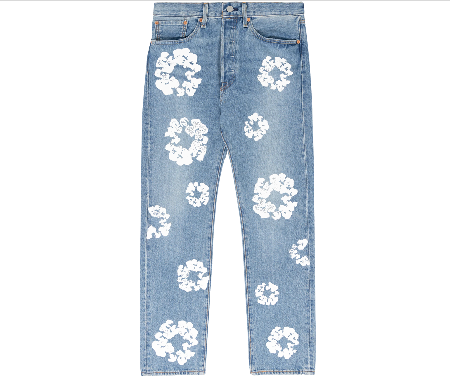 Denim Tears Cotton Wreath Jeans (Light Blue)