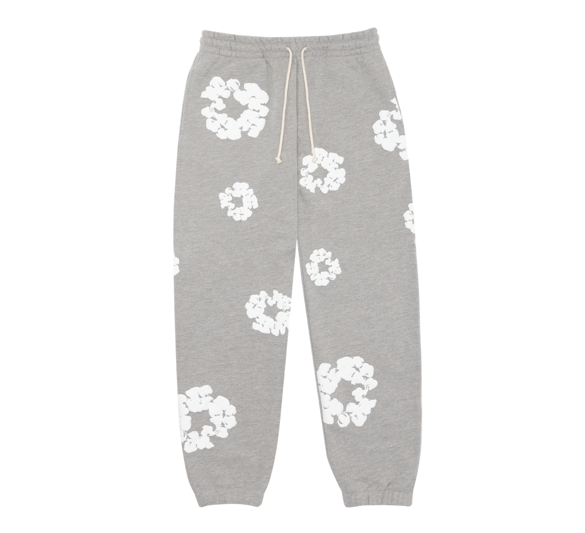 Denim Tears Cotton Wreath Sweatpants (Grey)