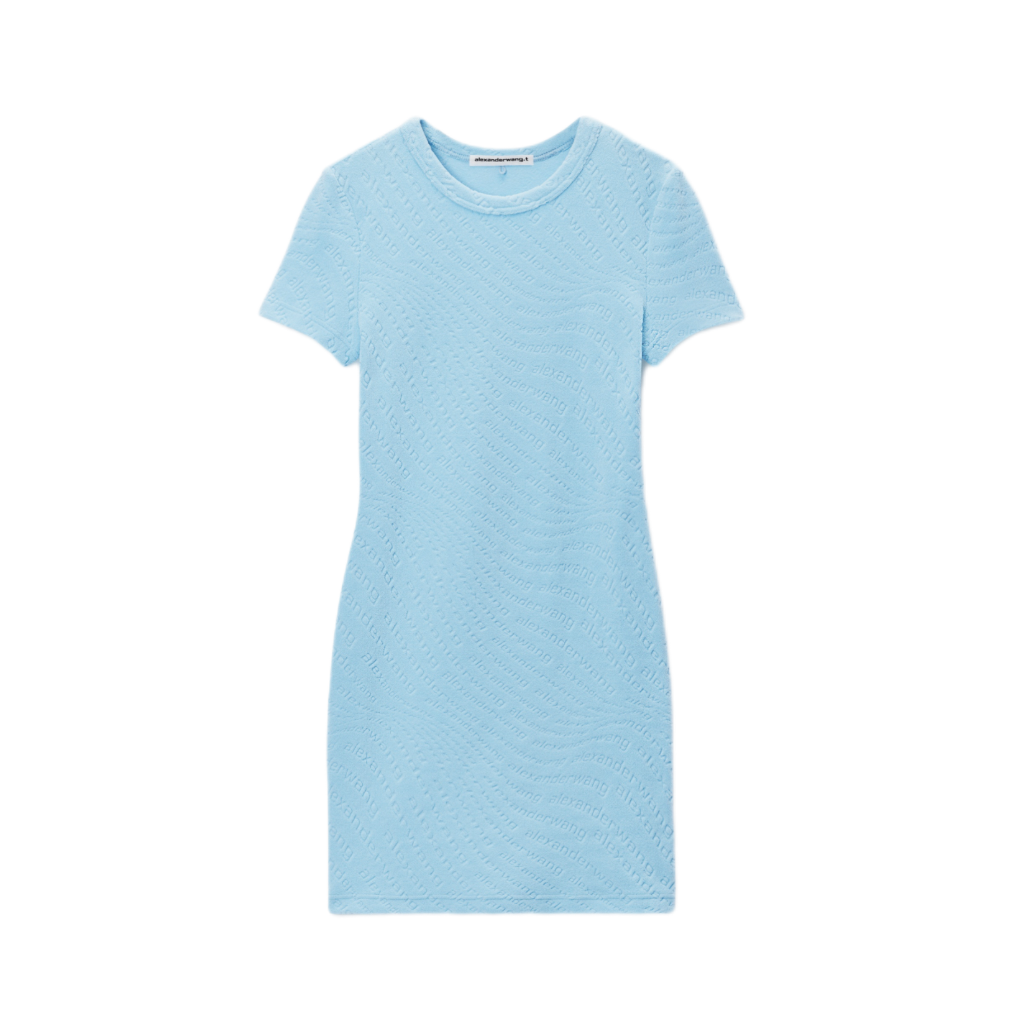 Alexander Wang All-Over Logo Dress (Blue)