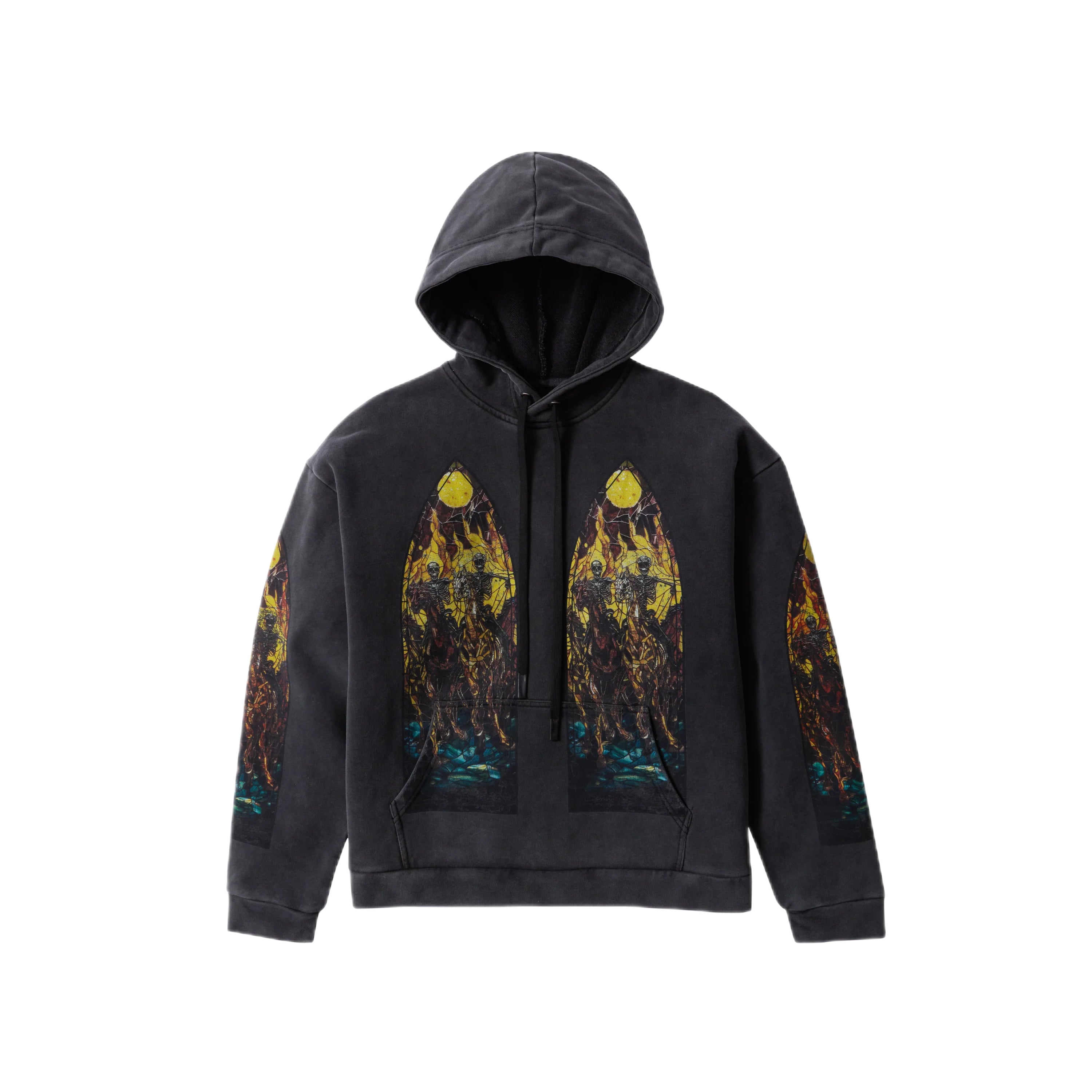 Who Decides War Hoodie (Black with Flames)