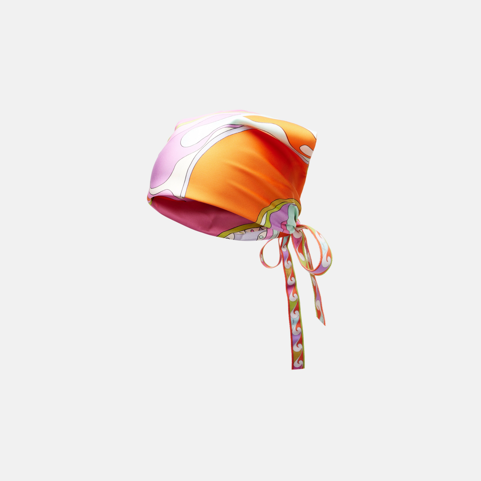 PUCCI HEAD WRAP (ORANGE/PINK)