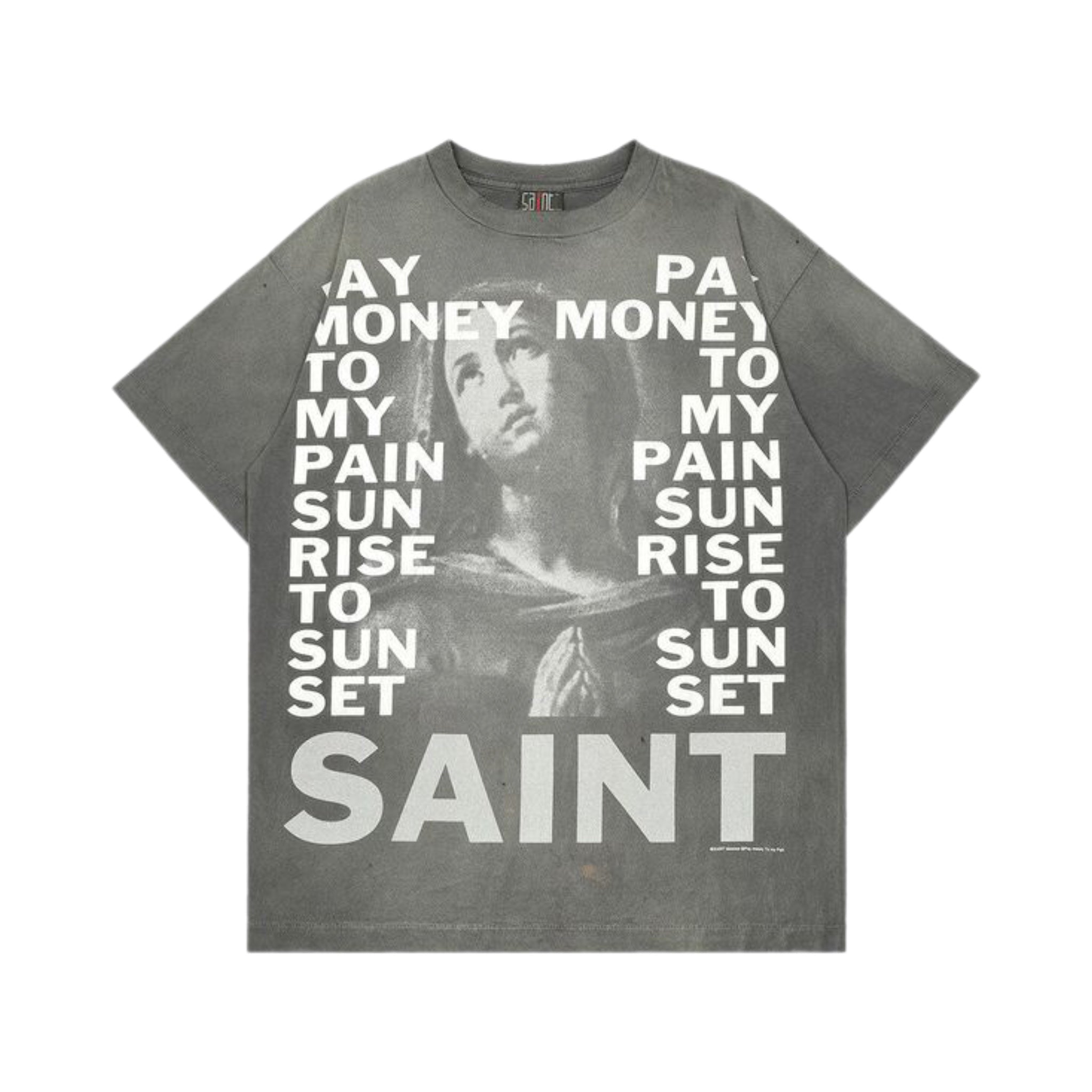 Saint "Stay Real" T-Shirt (Grey)