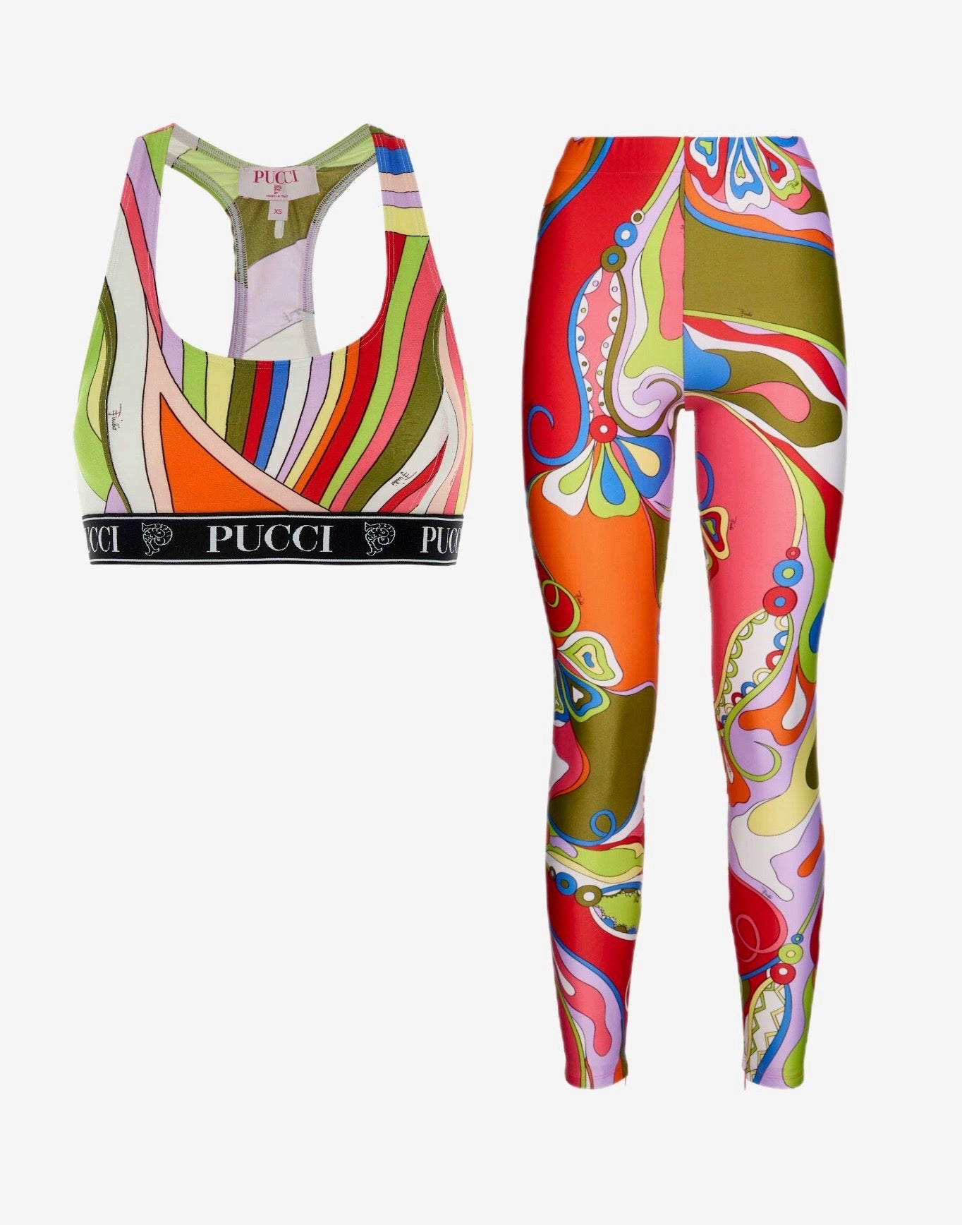 SET - Pucci Bra and Leggings (Multi-Colour)