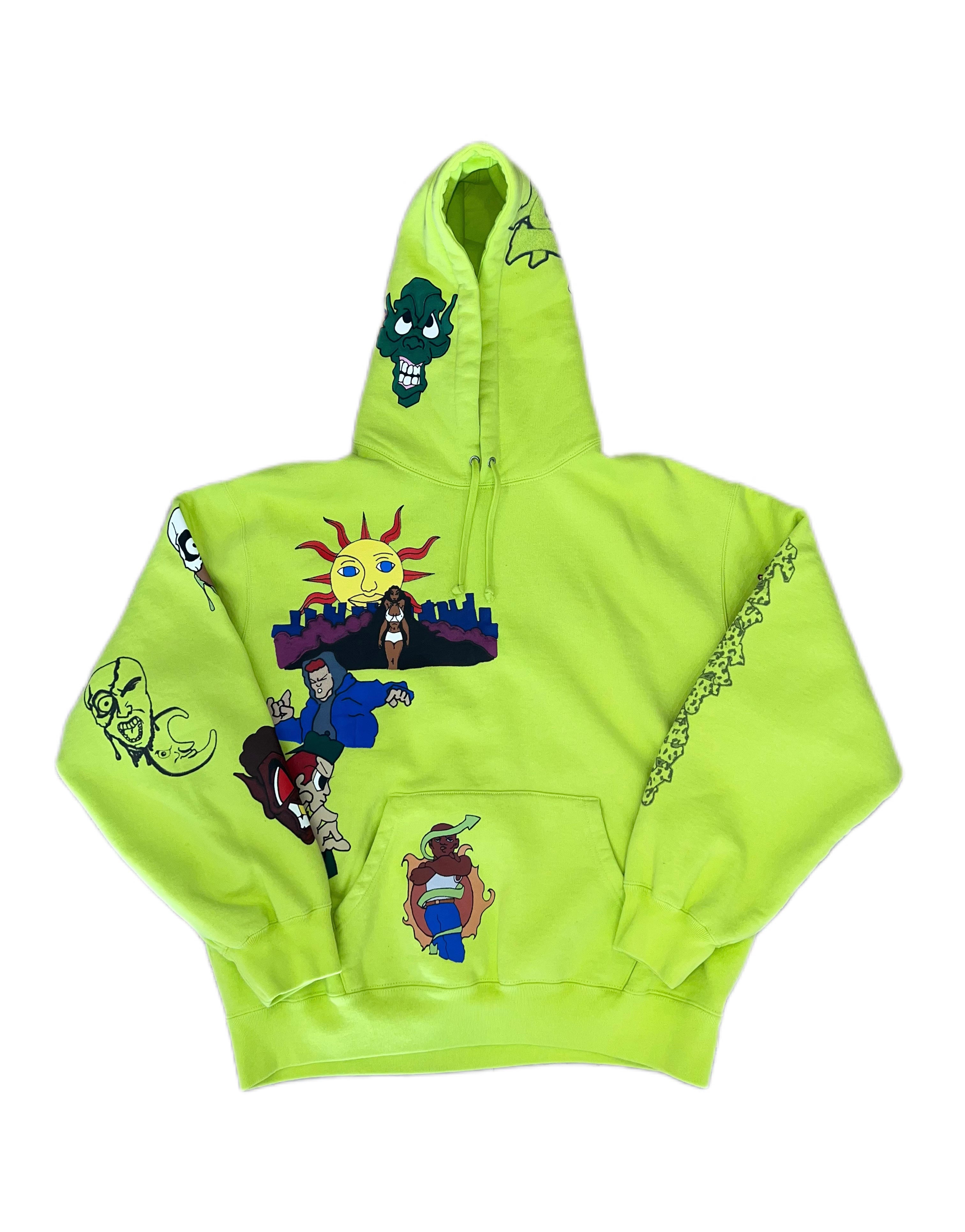 Supreme Hoodie (Neon Green)