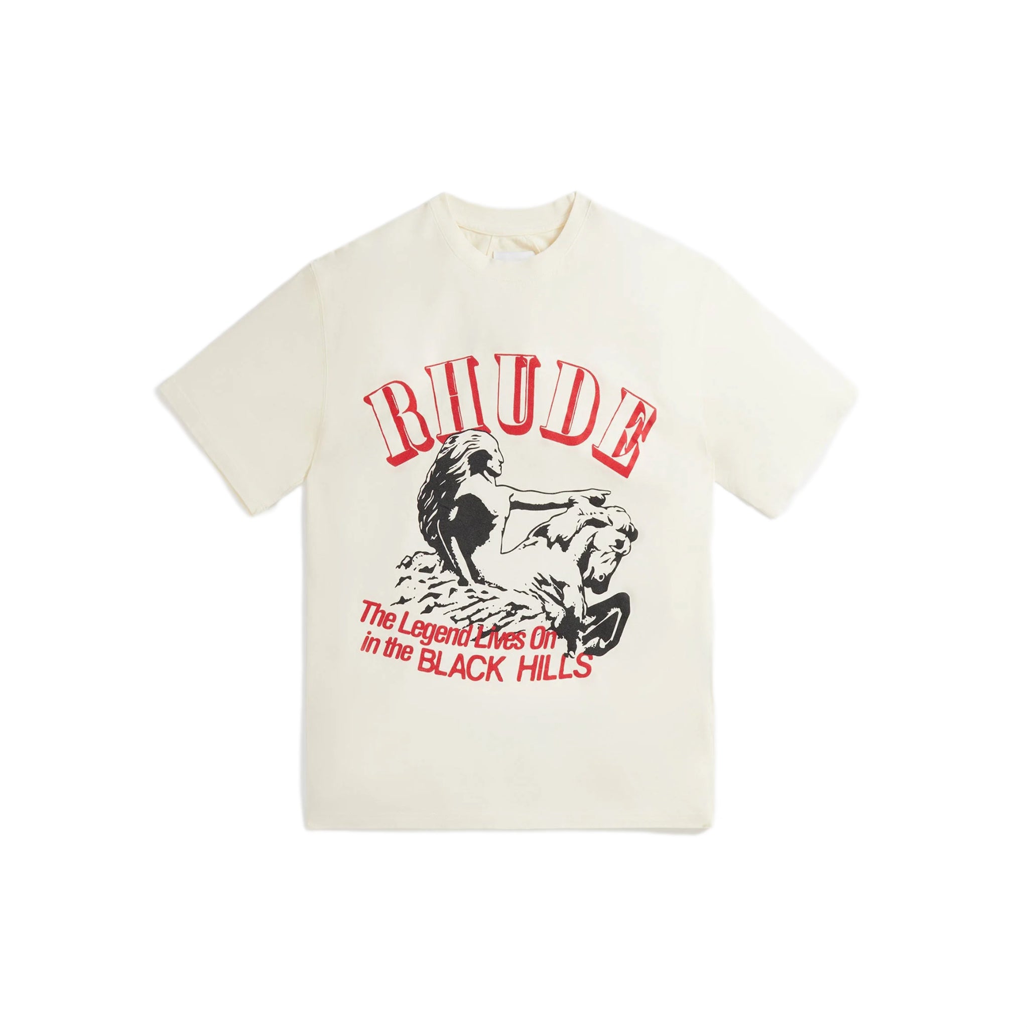 RHUDE "BLACK HILLS" TSHIRT - WHITE