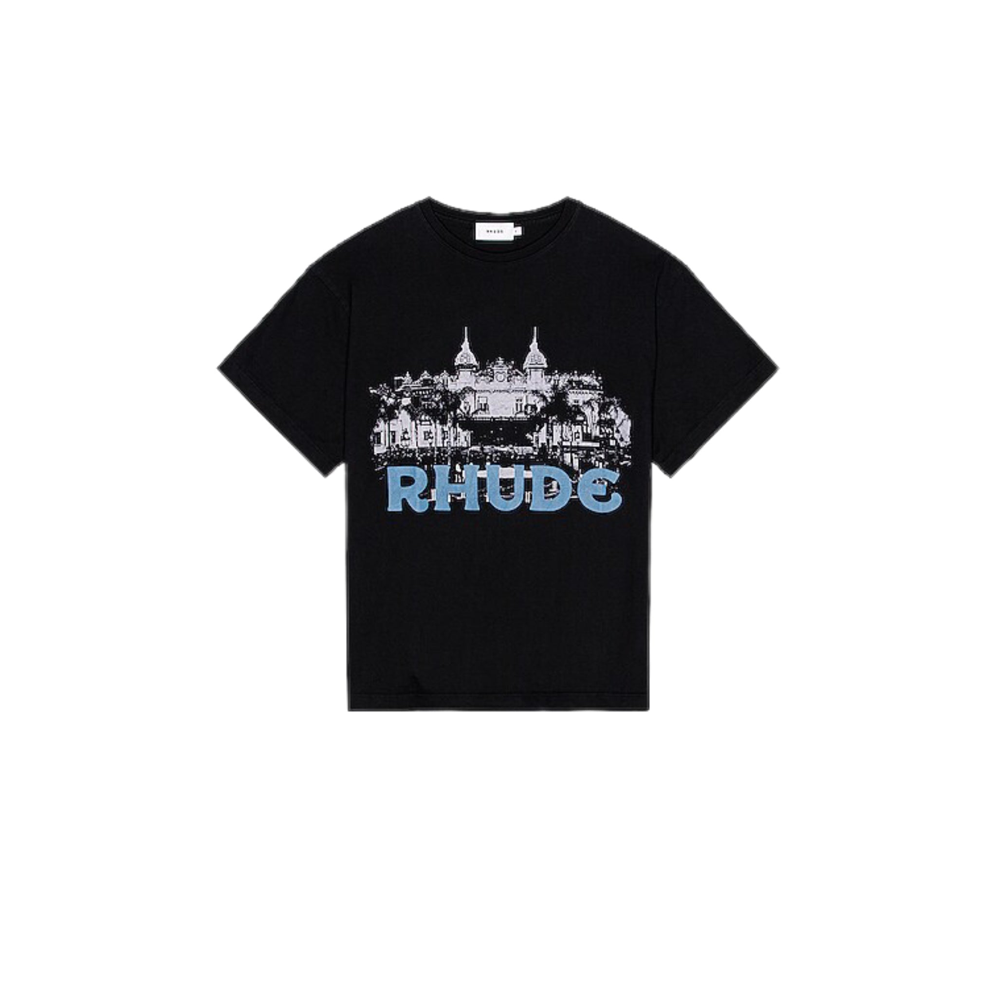 RHUDE MANSION TSHIRT - BLACK