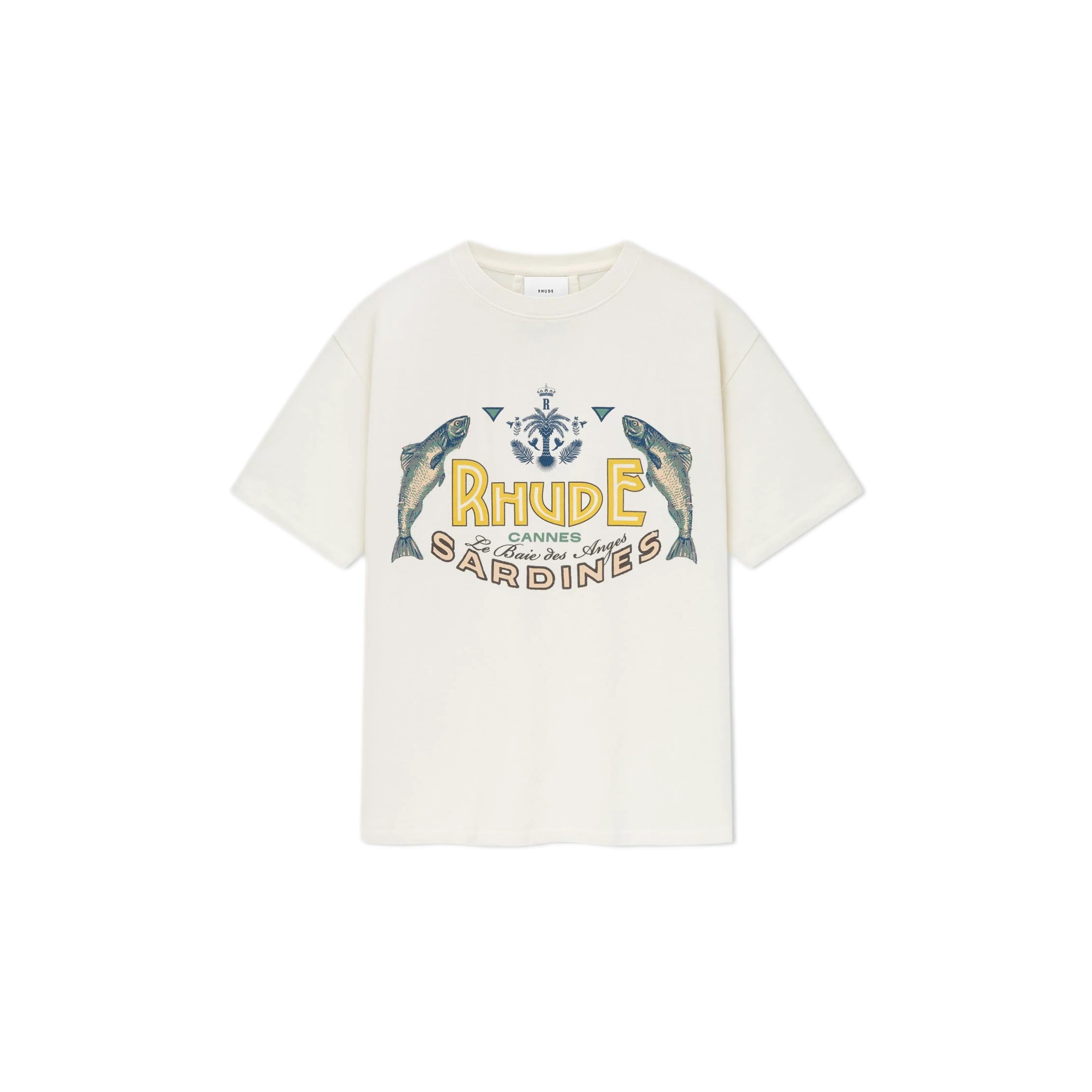 RHUDE "SARDINES" TSHIRT - WHITE