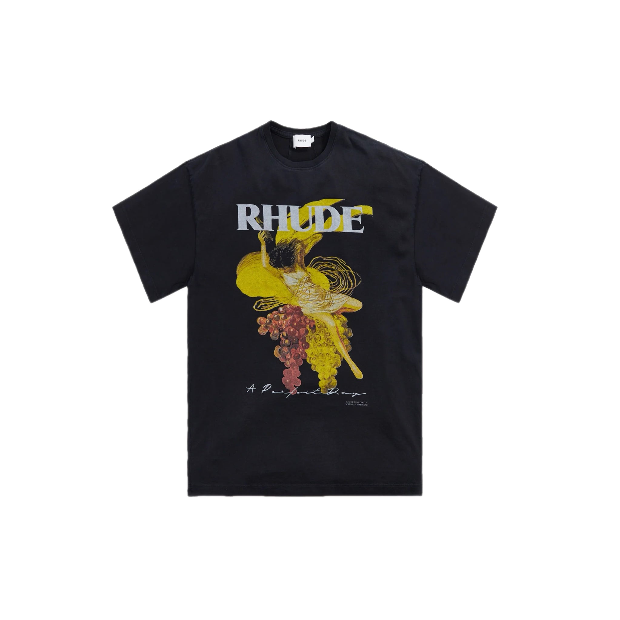 RHUDE "PERFECT DAY" TSHIRT - BLACK
