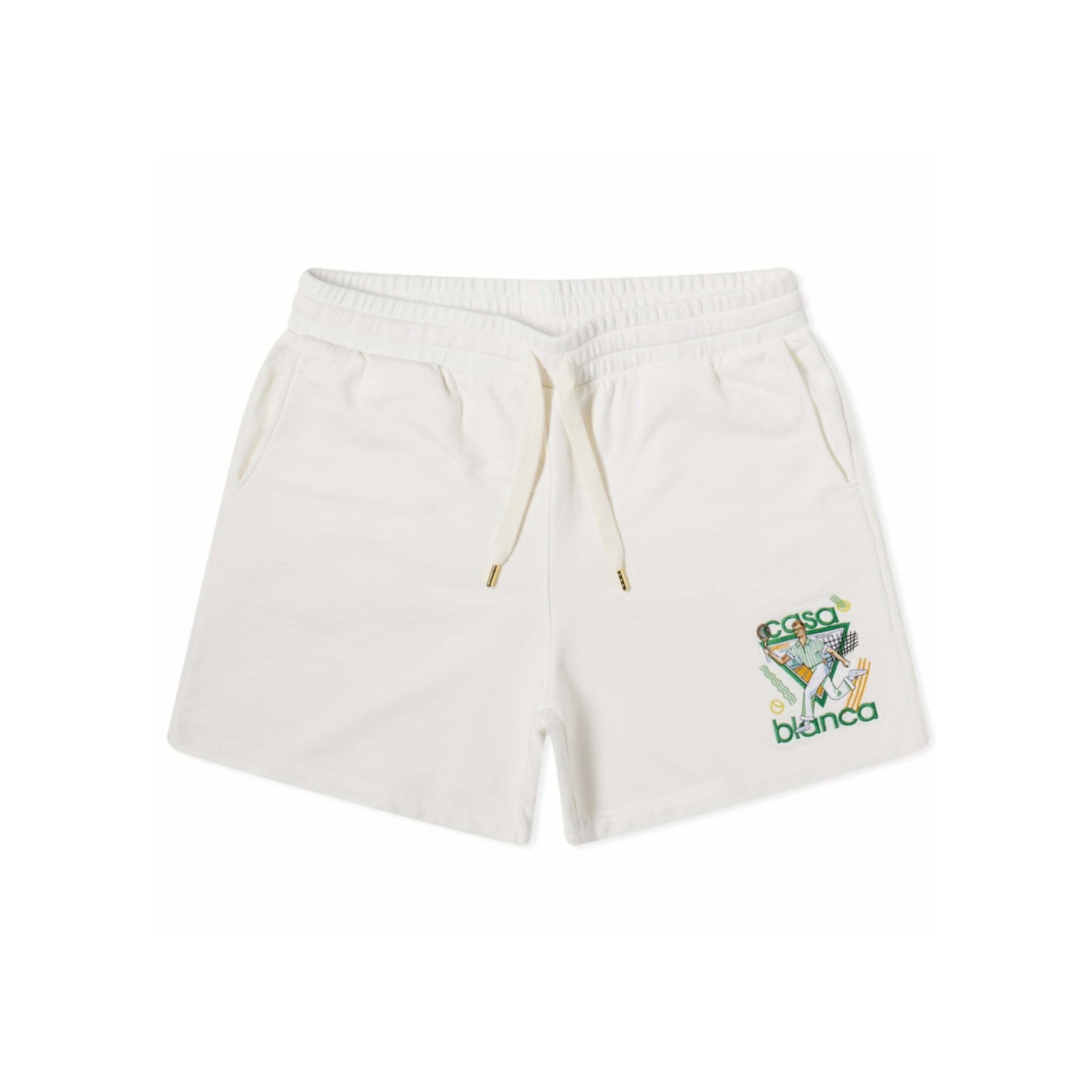 Casablanca Casa Tennis Shorts (White)