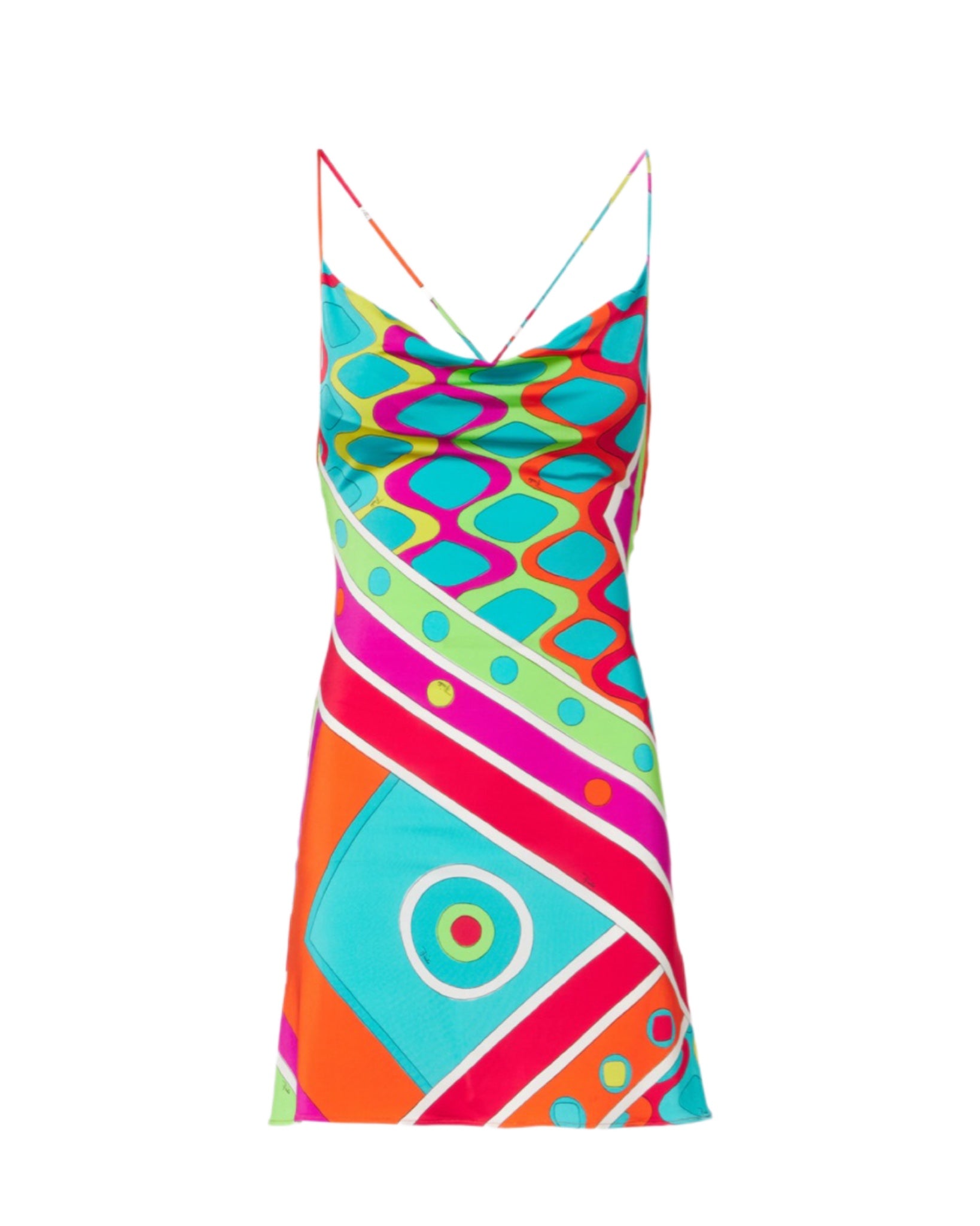 Pucci Dress (Teal/Pink/Orange)