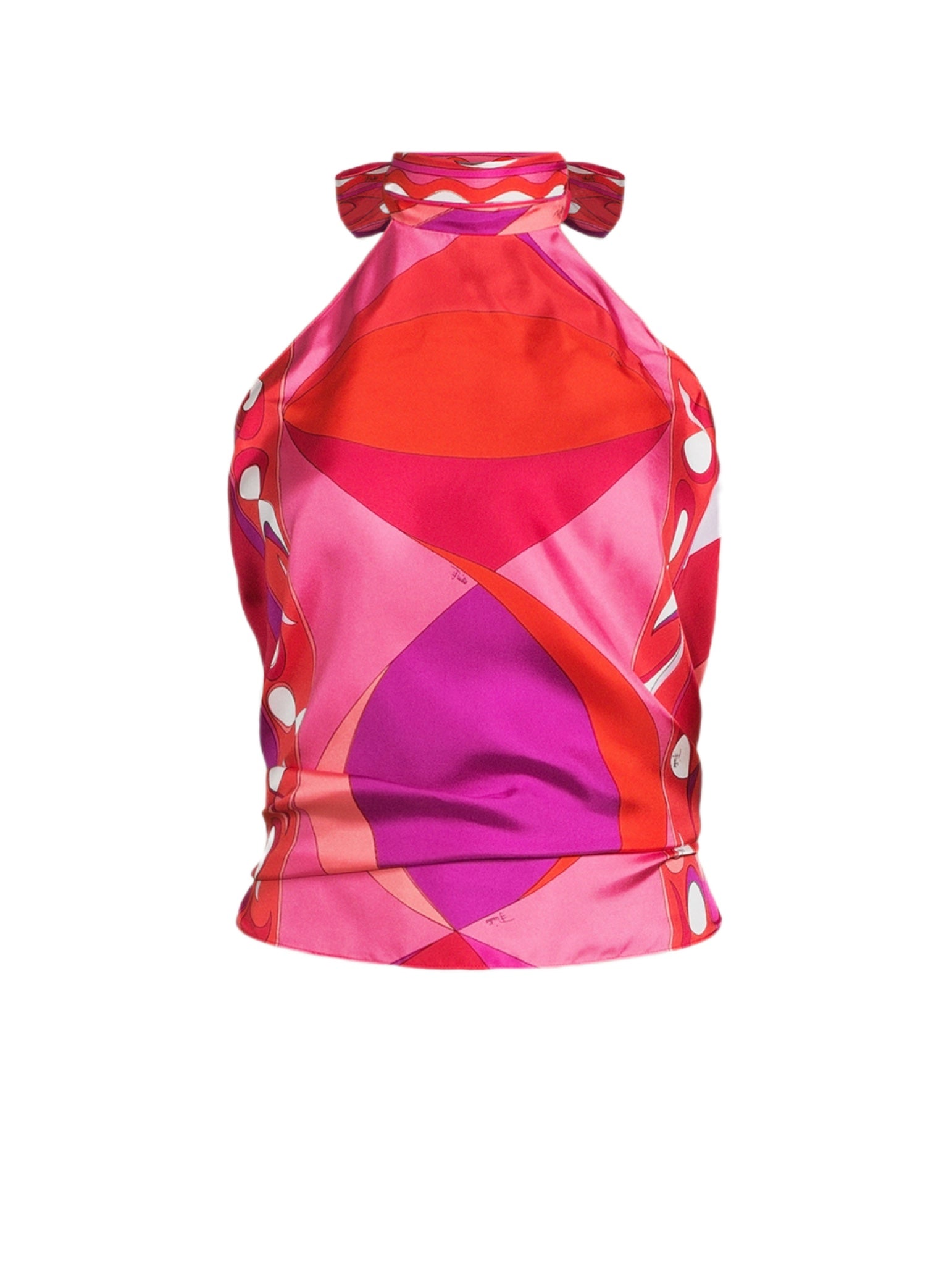 Pucci Top (Red/Pink)
