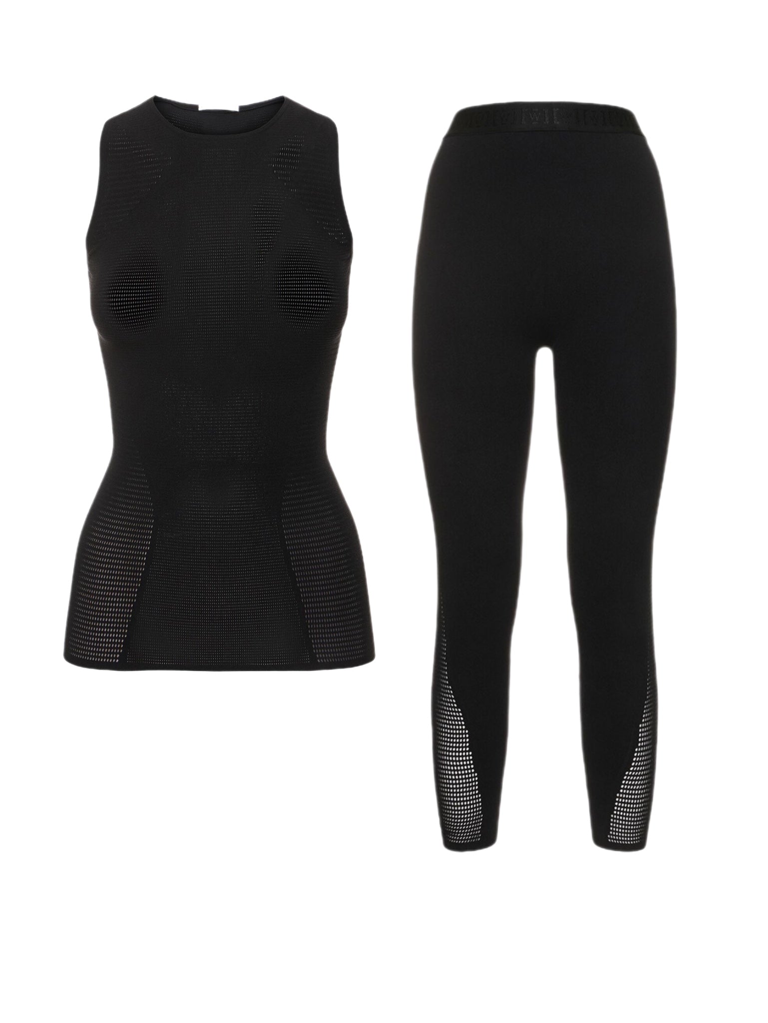 SET - Wolford Top and Leggings (Black)