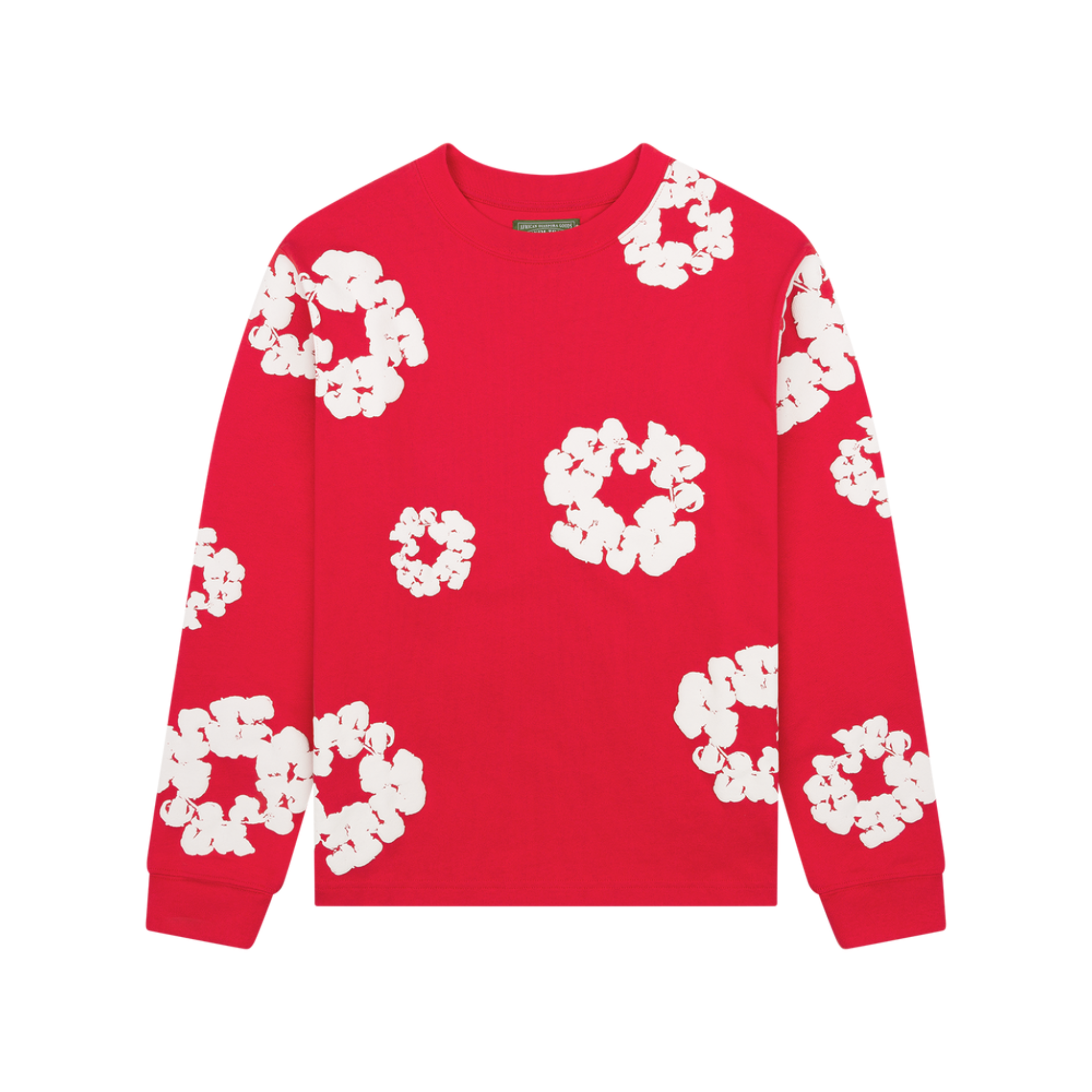 Denim Tears Cotton Wreath Crewneck (Red)