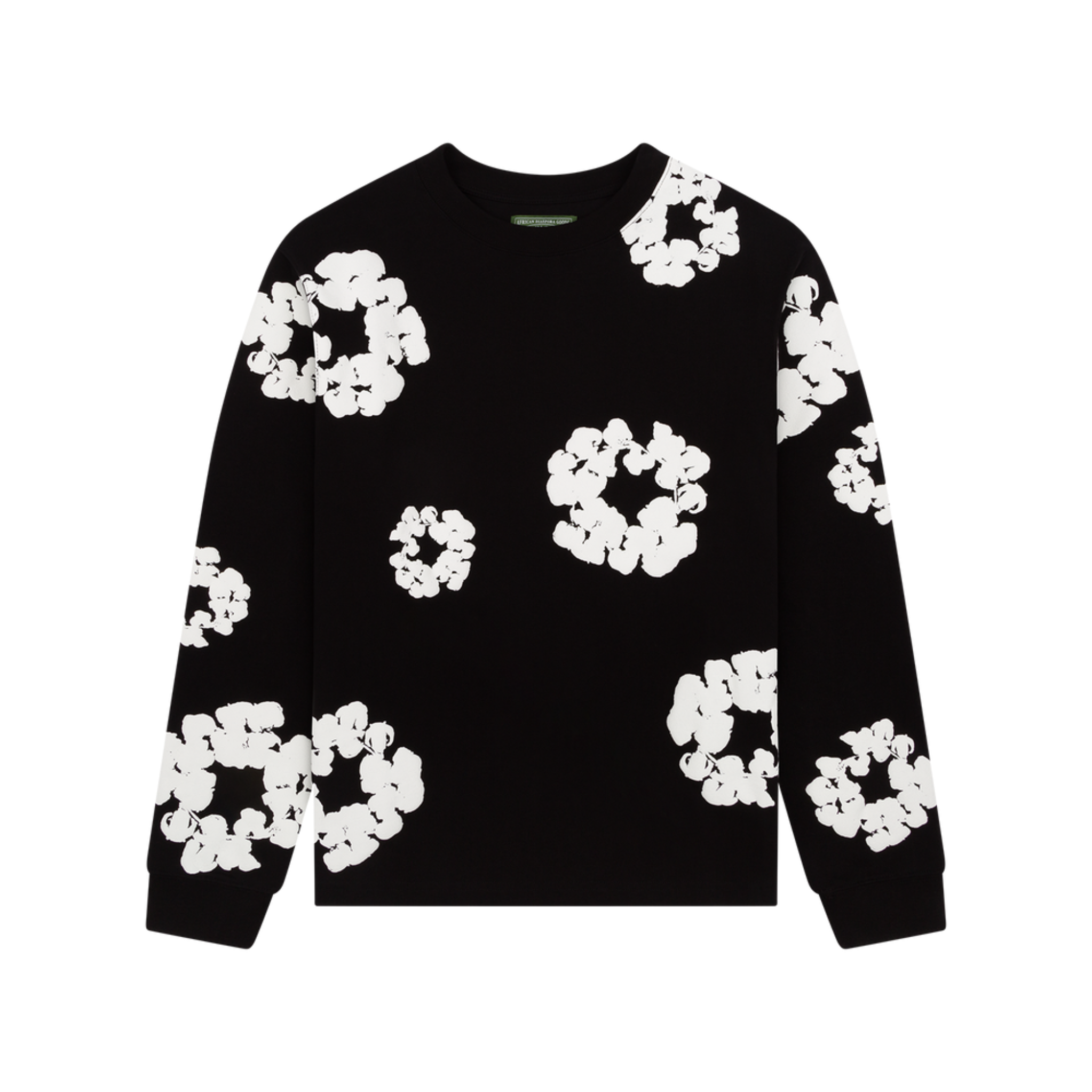 Denim Tears Cotton Wreath Crewneck (Black)