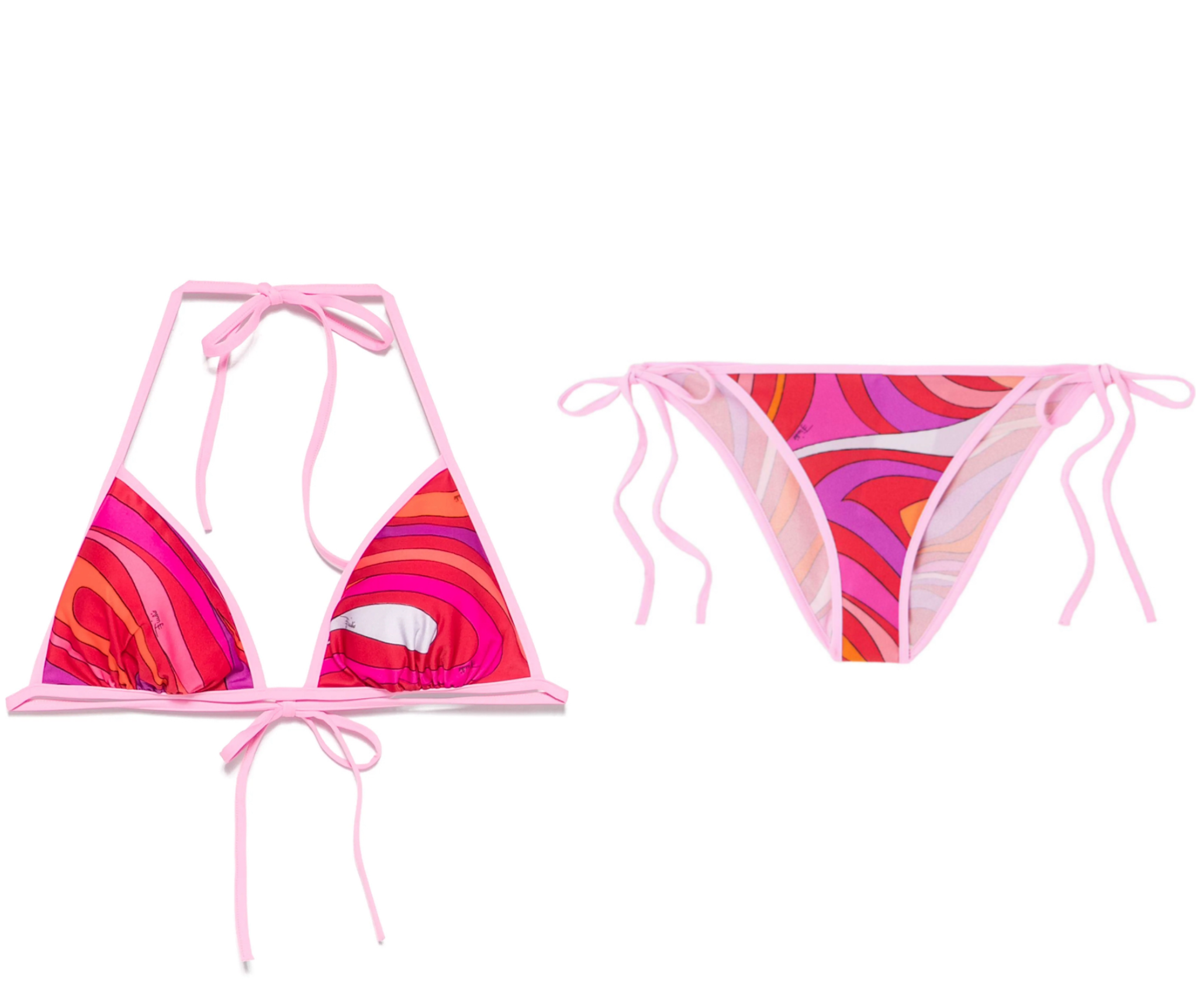 SET - Pucci Bikini Top and Bottoms (Red)