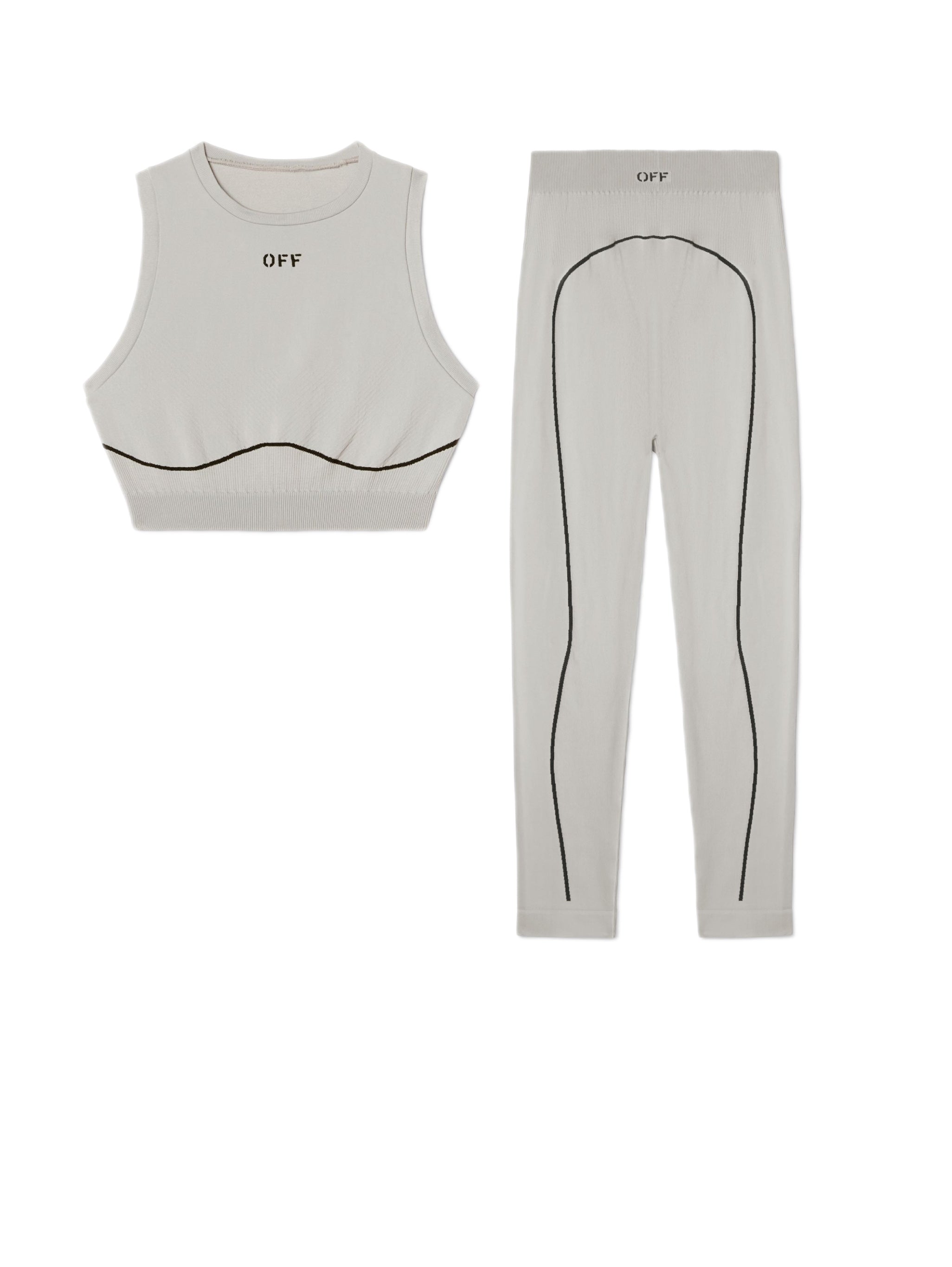 SET - OFF Tank Top and Leggings (White)
